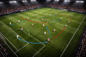 Tactical overview of a professional soccer match in Major League Soccer